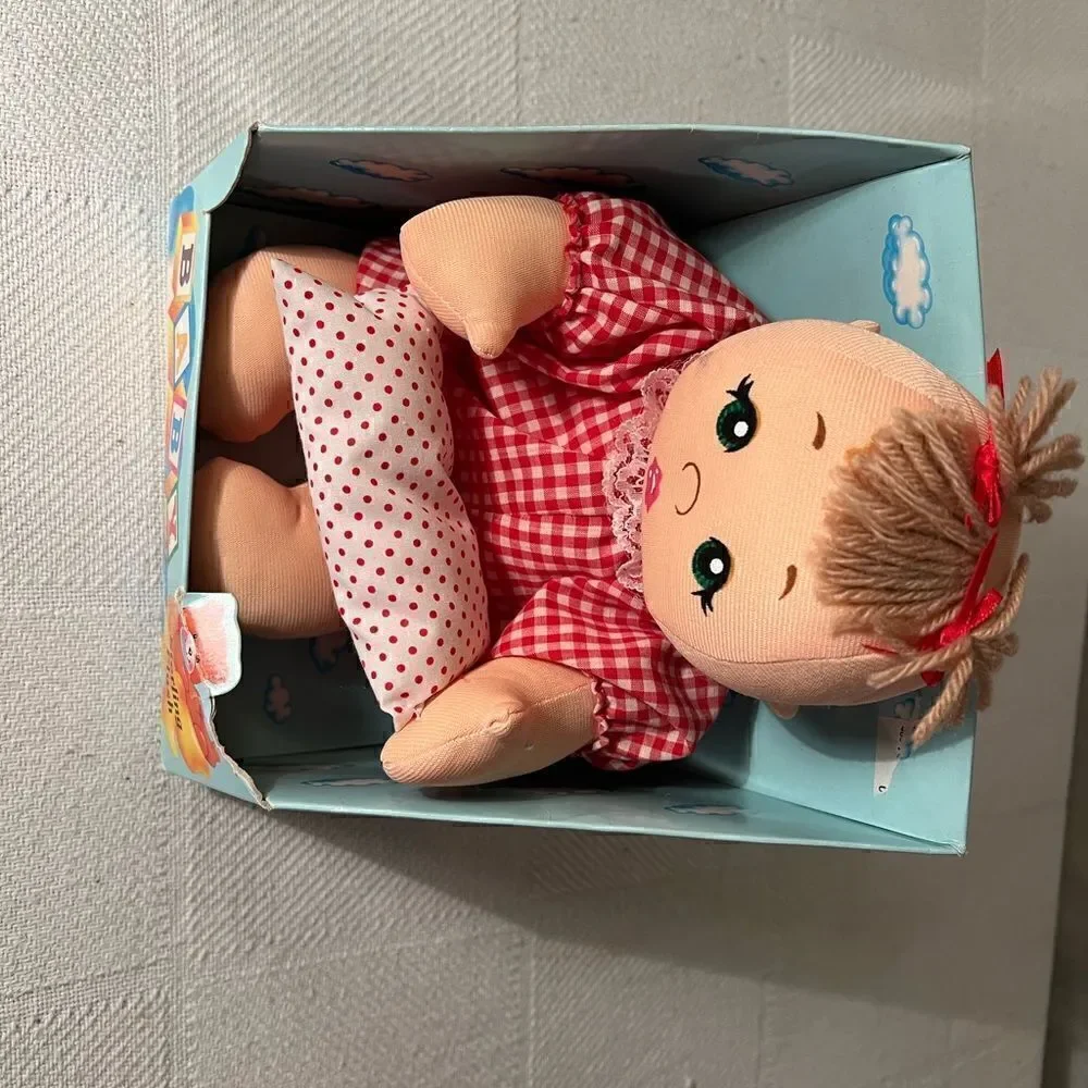 Vintage Cloth Doll Plush Baby Sterling Plush Inc NY RARE.